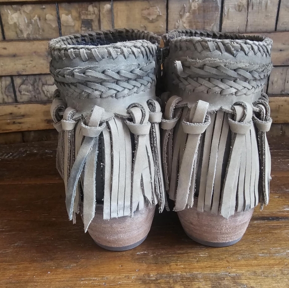 COPY - Liberty Black Fringe Booties Size 7 - Picture 3 of 6